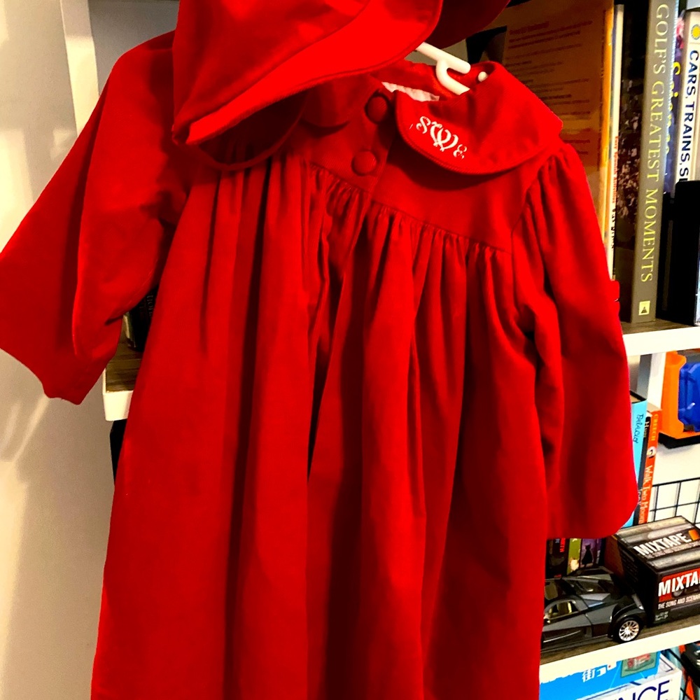Toddler Coat and Bonnet